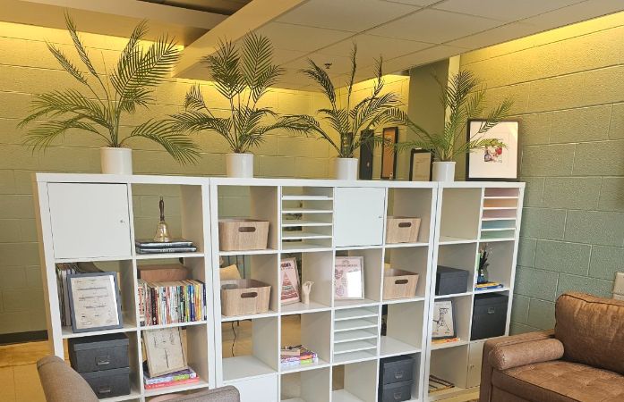  newly renovated teachers lounge